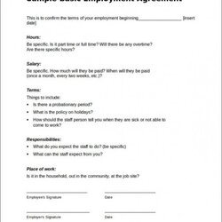 Out Of This World South Africa Employment Contract Template Sample