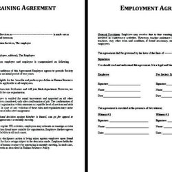 Preeminent Employment Contract Template Free Download South Africa Templates Temporary