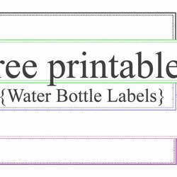 Outstanding Water Bottle Label Template Awesome Free Bottles