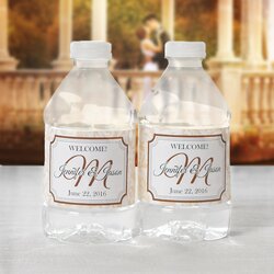 Preeminent Wedding Water Bottle Labels Bottled Label Personalized Stickers Sample Custom Wraps Template