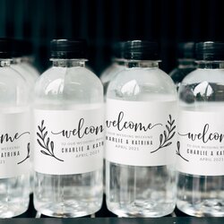 Matchless Printable Wedding Water Bottle Labels Favor Label