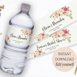 Legit Water Bottle Label Template Instant Download Printable
