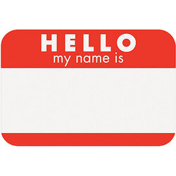Magnificent Name Tag Template Best Hello Tags Adhesive Red Self Walmart First Printable Basis Pkg Names
