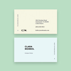 Legit Free Minimal Business Card Template Cards Name