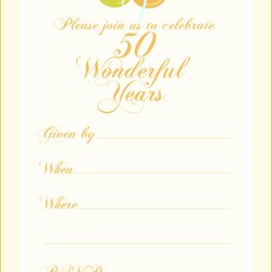 Supreme Free Printable Wedding Anniversary Invitation Templates Of