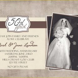 Admirable Wedding Invitations Template Free Printable Anniversary Invitation Templates Of Personalized
