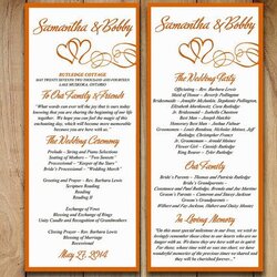 Wedding Program Template Printable By Choose Board Programs