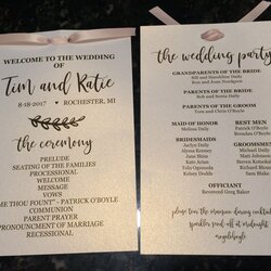 Sublime Wedding Programs