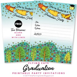Graduation Party Invitations Templates Planning Invites Printable Invitation