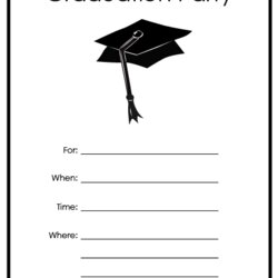 Printable Graduation Party Invitations Best Invitation Templates College Stationery Own Make Grad Cards
