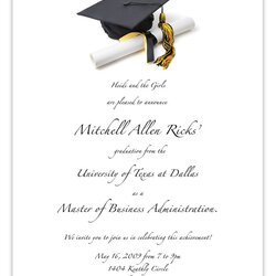 Excellent Free Printable Graduation Invitation Templates Places To Invitations Party Announcements