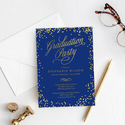 Tremendous Shiny Confetti Graduation Invitation Template Editable Color Berry Printable Blue Announcement