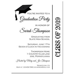 Wizard Graduation Party Invitation Printable Or Printed With Free