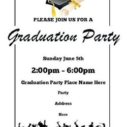 Admirable Printable Word Free Graduation Party