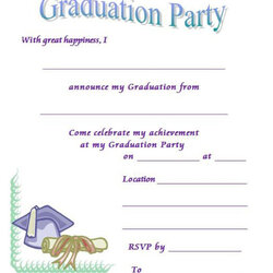 Superb Free Printable Graduation Party Invitations Templates Invitation Template Lab Invite Kb