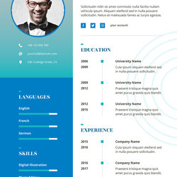 Eye Catching Resume Template Word To Download Doc