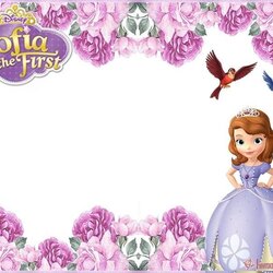 Wizard Sofia The First Free Online Invitation Templates World Princess Blank
