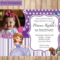 Legit Sofia The First Invitation Templates