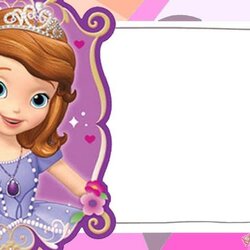 Sofia The First Free Online Invitation Templates World Birthday Princess Invitations Template Party Sophia
