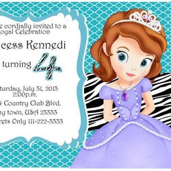 Sofia The First Inspired Invitation By