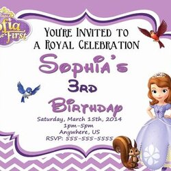 Unique Sofia The First Invitation Template In Princess Templates