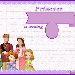 Sofia The First Free Online Invitation Templates World Birthday Template Invitations These