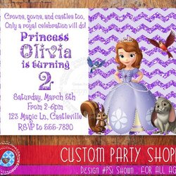 The Highest Quality Sofia First Invitation Custom Princess By Invitations Birthday Printable