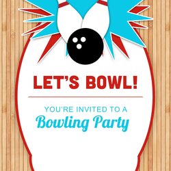 Worthy Bowling Party Birthday Invitation Template Free Greetings Island Printable Invitations Templates