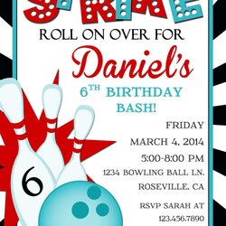 Printable Bowling Party Invitations Word Searches