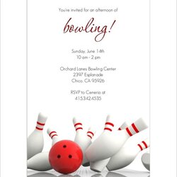 Superior Outstanding Bowling Invitation Templates Designs Template Stunning The