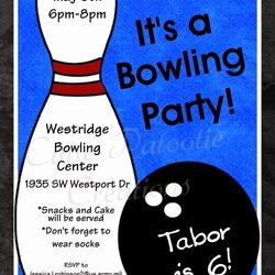 Swell Bowling Party Invitation Wording Elegant Birthday