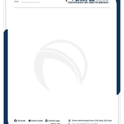 Capital Business Letterhead Template In Ms Word Company