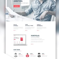 Admirable Web Design Agency Portfolio Website Free Template