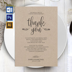 The Highest Quality Wedding Thank You Printable Invitation Templates Creative Market