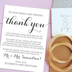 Very Good Wedding Thank You Cards Welcome Letter Printable Editable Note Template Instant Download
