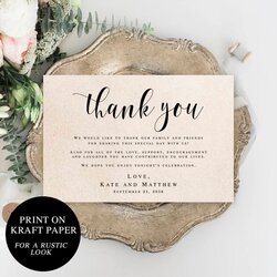 Smashing Wedding Thank You Letters Instant Download Editable Templates