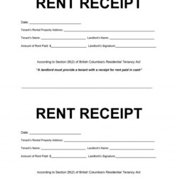 Marvelous Download Printable Rent Receipt Templates Word Excel