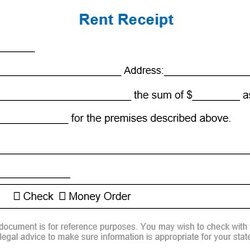 Free Printable Rent Receipt Templates Word Excel Best Collections Template