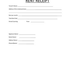 Worthy Printable Rent Receipts Free Templates Receipt