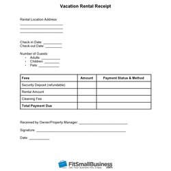 Wizard Printable Rent Receipt Templates Word