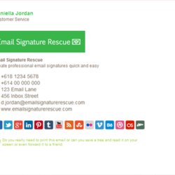 Colorful Email Signature Template Templates Signatures Visit