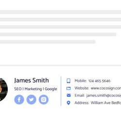 Sublime Free Email Signature Templates Examples