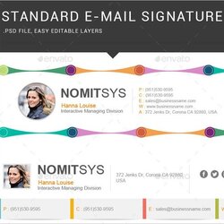 Outstanding Email Signatures Free Signature Templates