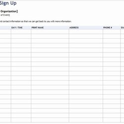 Pin On Printable Business Form Template Volunteer Sheets