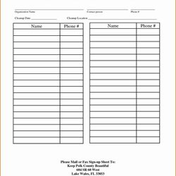 Out Of This World Volunteer Sign Up Form Template Best Sheet