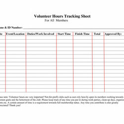 Very Good Volunteer Spreadsheet Google Template Excel Throughout Image Of Tracking Sheet