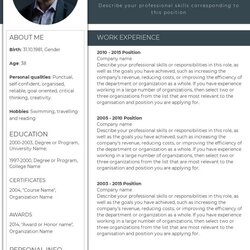 Wizard General Manager Resume Sample One Page Architect