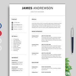 Eminent Free Resume Templates With Photo Adapt Professional
