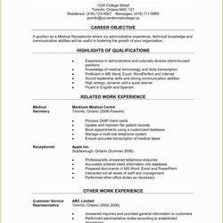 Free Printable Professional Resume Templates Of Resumes Vitae Objective Veterinary Summary Formatted Entry