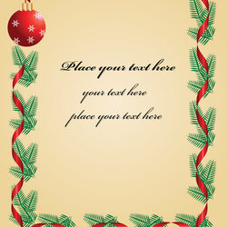 Admirable Christmas Template Royalty Free Vector Image